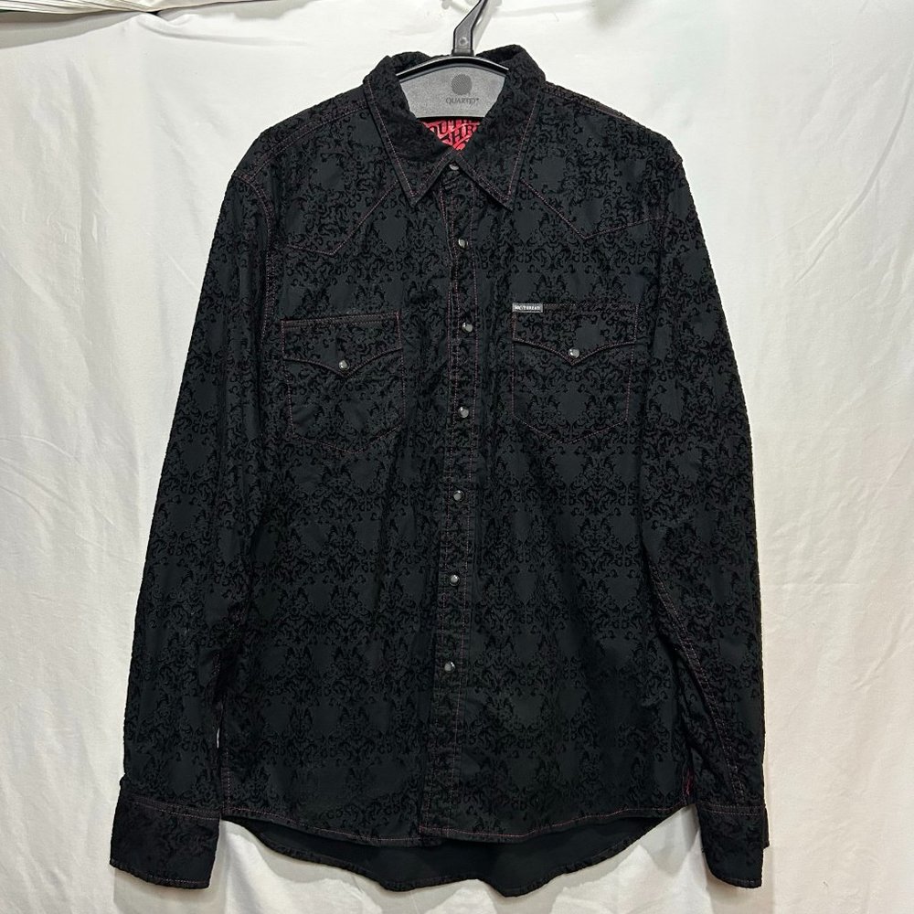 Southern Thread Men's Pearl Snap Button Down Size‎ Large
